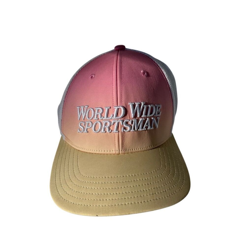 Worldwide Sportsman Pink Yellow White Hat